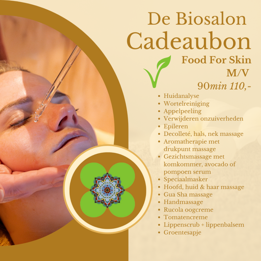 Food for skin gezichtsbehandeling 90min