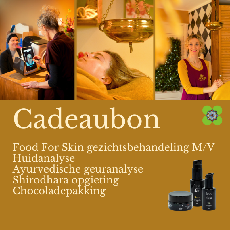Food For Skin gezichtsbehandeling + Shirodhara opgieting