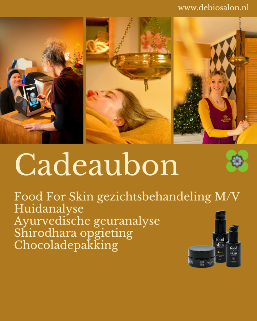Food For Skin gezichtsbehandeling + Shirodhara opgieting