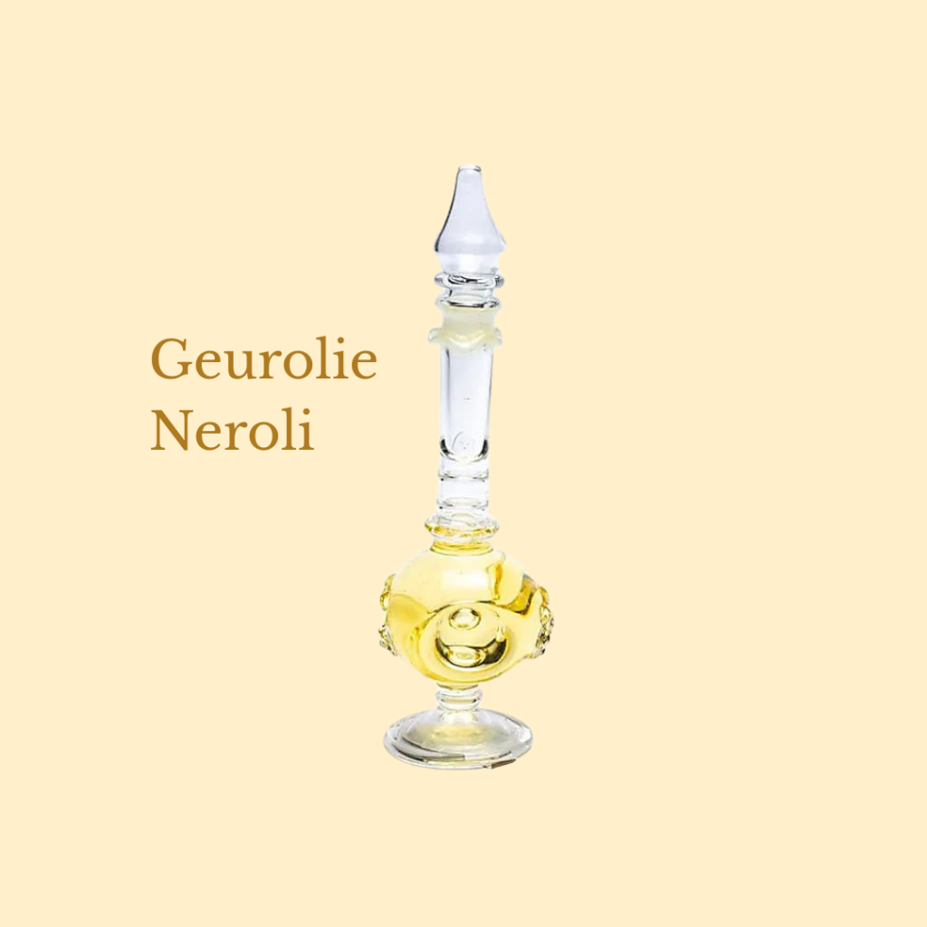 Geurolie in handgeblazen flesje: Neroli